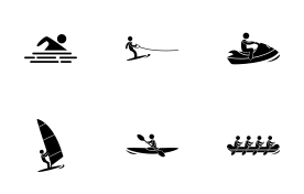 Water Sports icon set