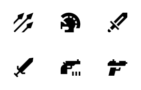 Weapons & Armor icon set