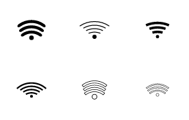 Wifi Sign icon set