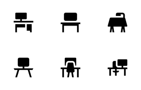 Workplace icon set
